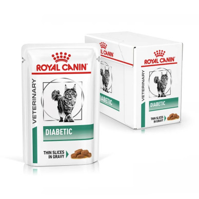 Royal Canin Veterinary Feline Diabetic – Hrană Umedă Dietetică în Sos pentru Pisici cu Diabet Zaharat, 85 g